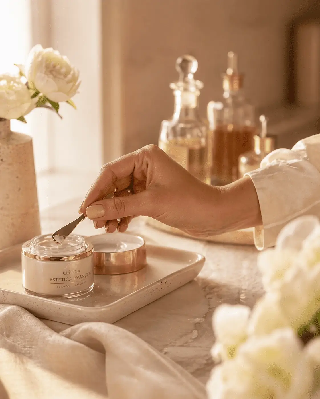 O ritual de cuidado do Studio Lumen